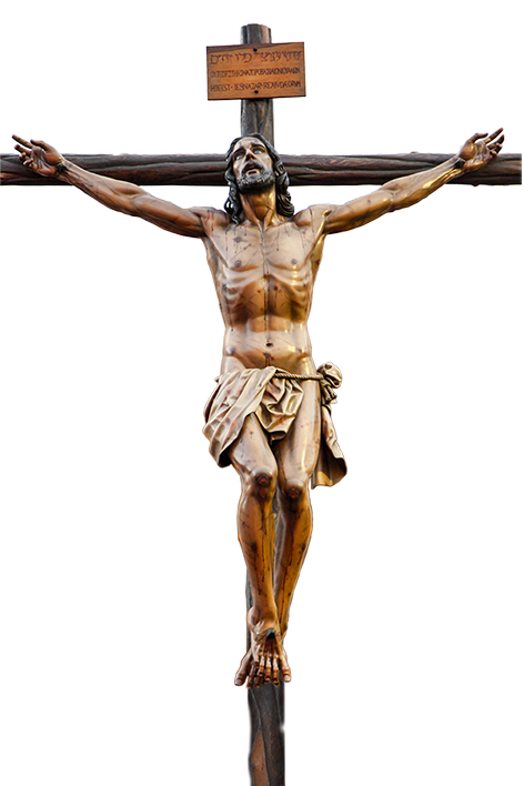 Jesus in cross sticker
